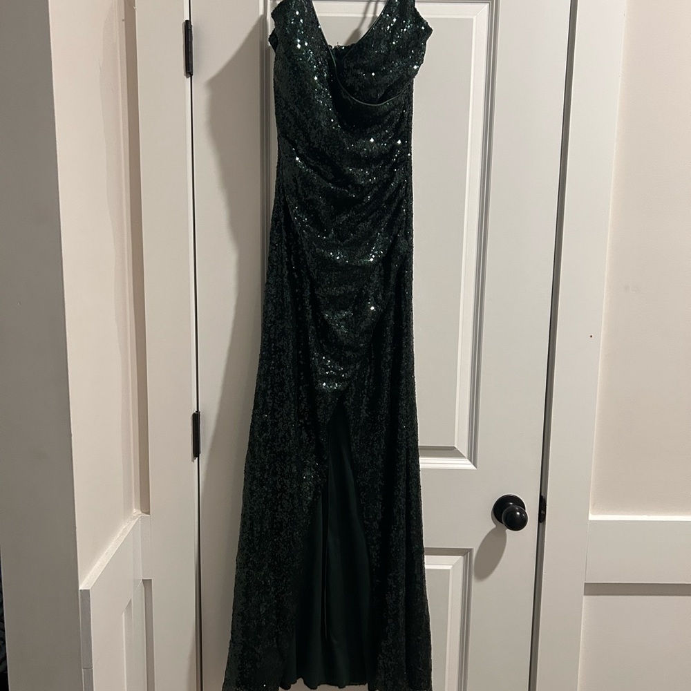 Trixxi Green Sequin Dress